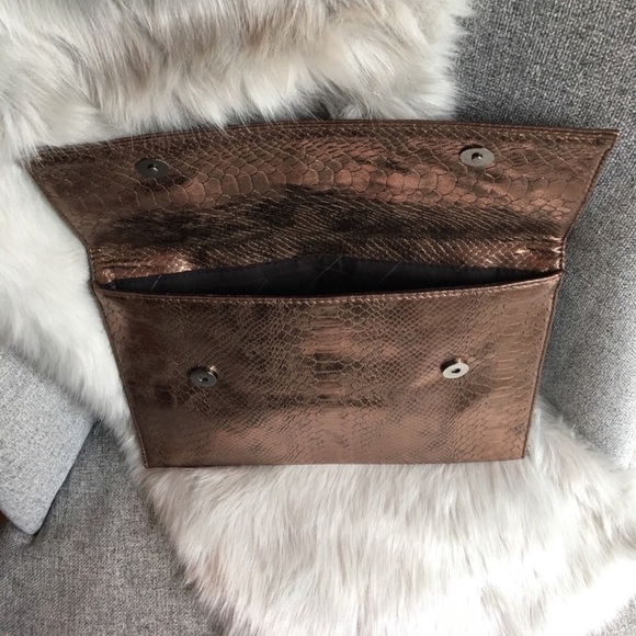 Verde Fashion large clutch metallic brown - Picture 2 of 4